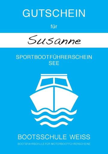 Gutschein - Motorbootführerschein See